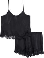 Nordstrom Midnight Lace Trim Camisole & Shorts