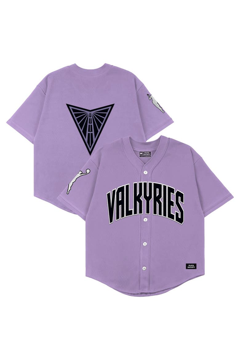 Unisex Playa Society  Purple Golden State Valkyries Baseball Fashion Jersey, Main, color, Purple