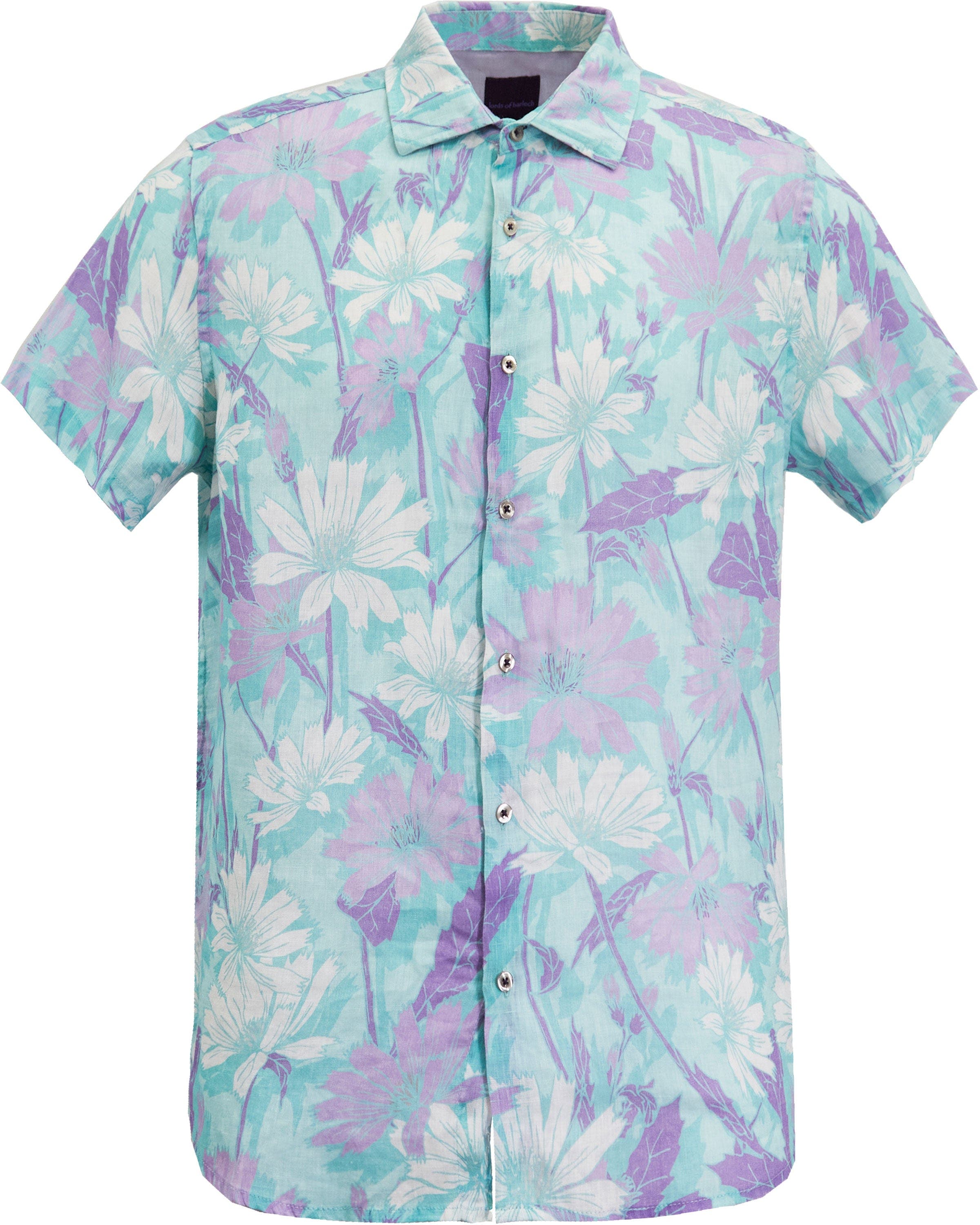 Uomo Springtime Short Sleeve Fine Linen Shirt - image 2