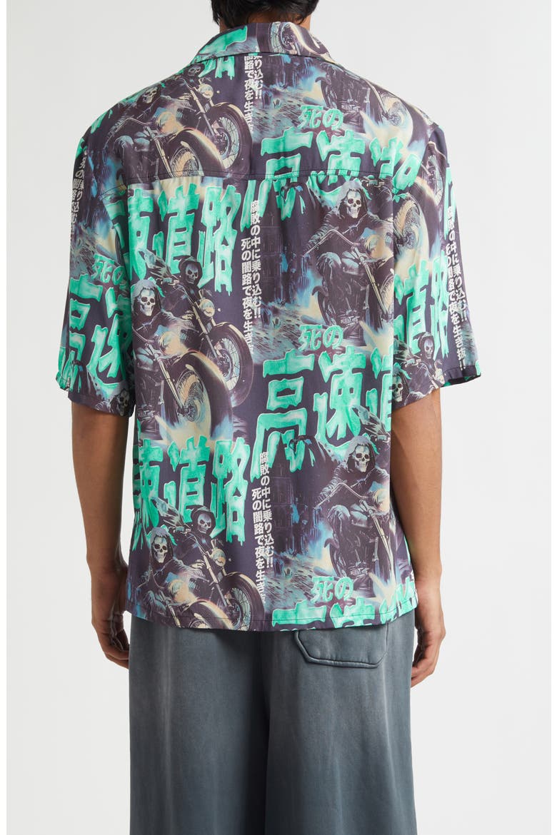 Ghostriders Short Sleeve Camp Shirt, Alternate, color, GHOST RIDERS