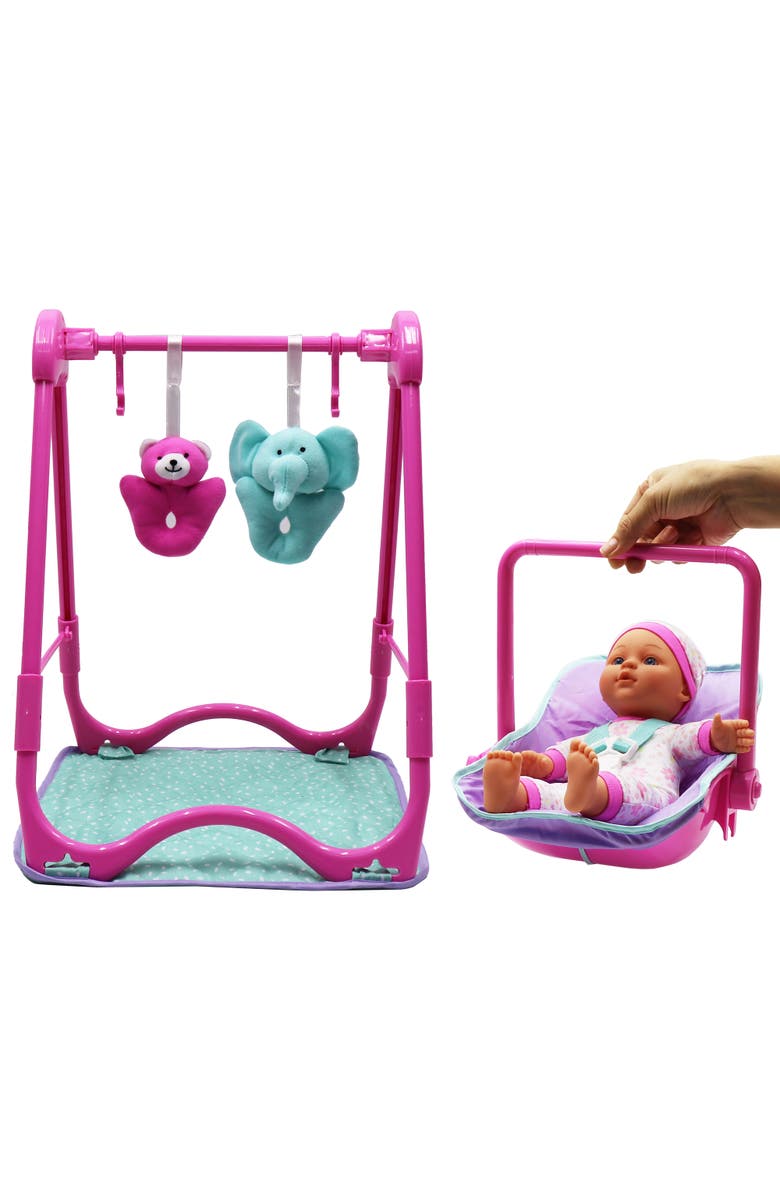 Dream Collection 12 Inch Baby Doll 4 In 1 High Chair Play Set, Ages 2+, Alternate, color, Multicolored