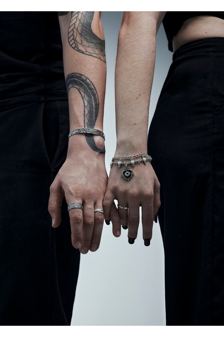 Till Death Thick Sterling Silver Ring, Main, color, Silver