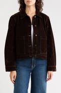 Madewell Flocked Denim Chore Jacket