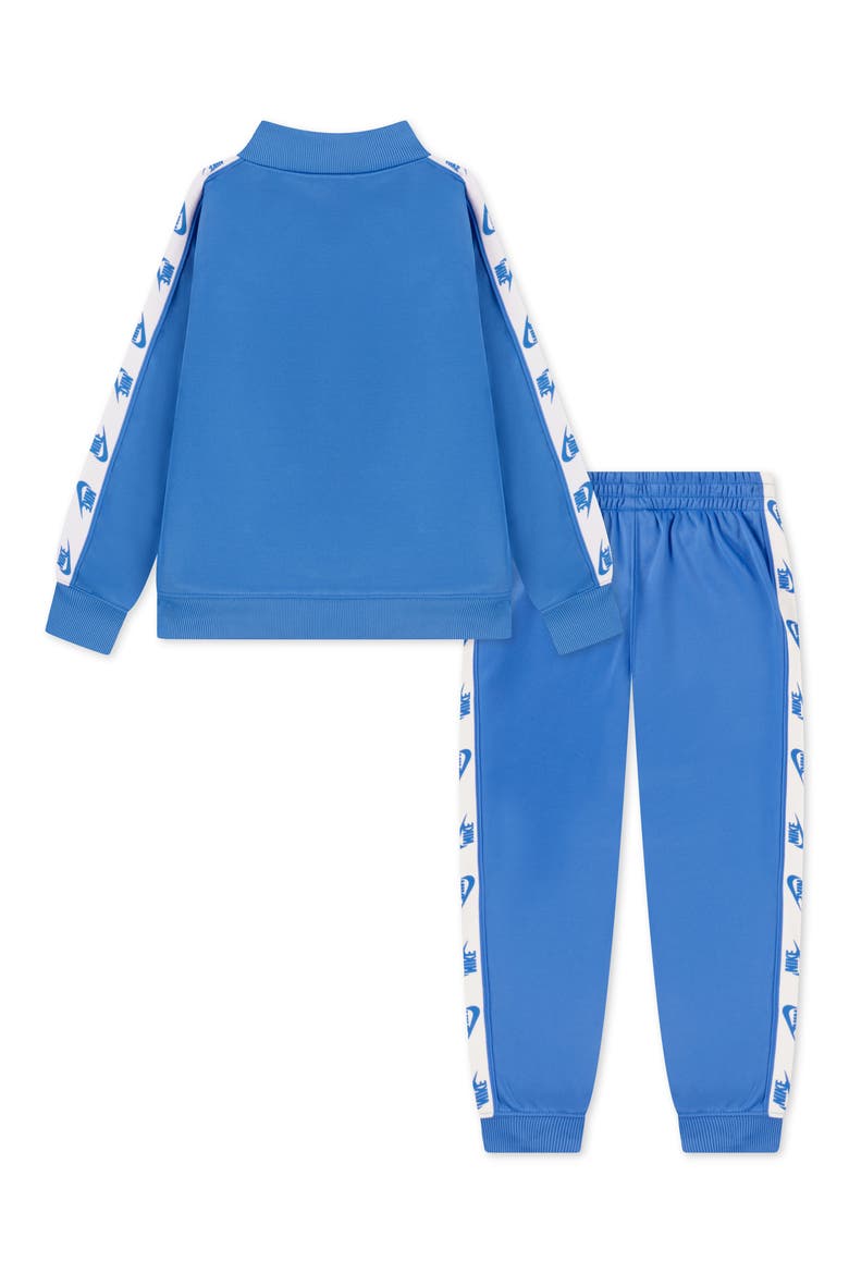 Kids' Logo Tape Track Jacket & Joggers Set, Alternate, color, LIGHT PHOTO BLUE