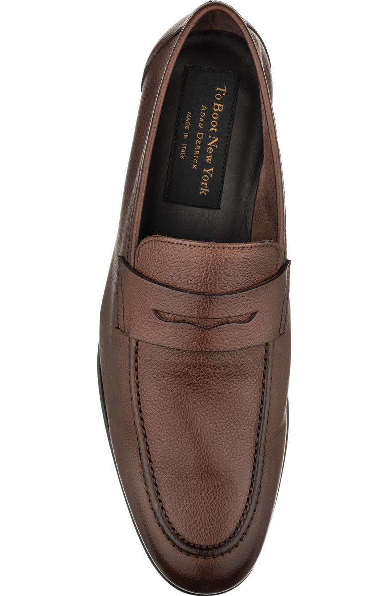 TO BOOT NEW YORK Ravello Penny Loafer, Alternate, color, Medium Brown