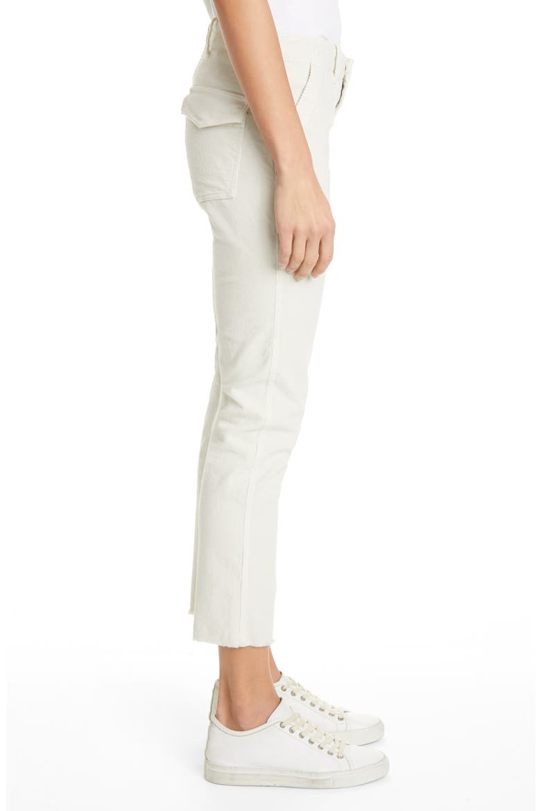 Jenna Slim Ankle Stretch Corduroy Pants, Alternate, color, WINTER WHITE