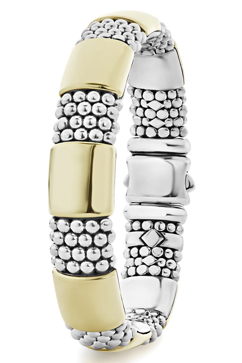 Caviar High Bar Rope Bracelet, Alternate, color, SILVER/ GOLD