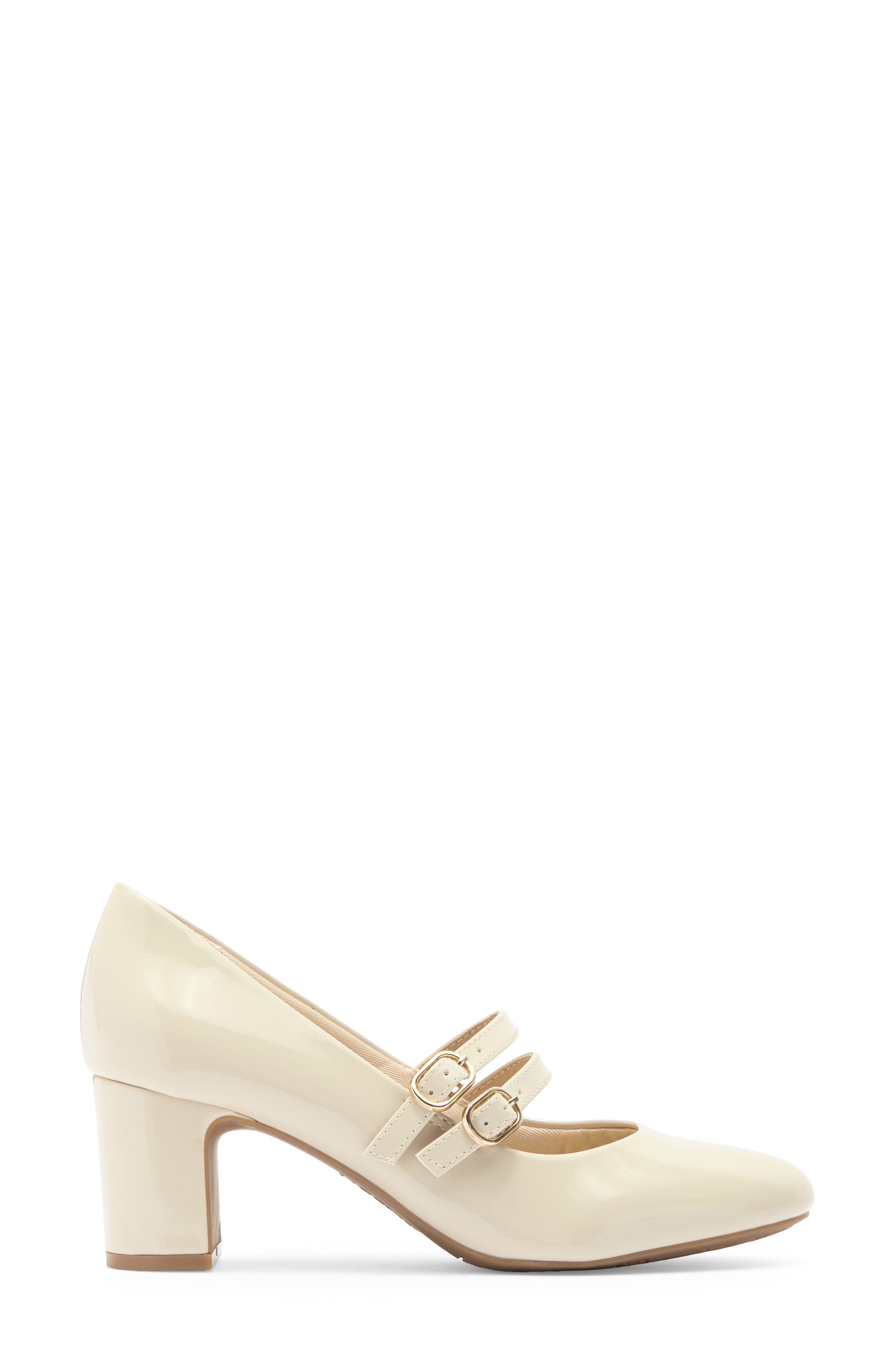 True Mary Jane Pump, Alternate, color, ALMOND MILK