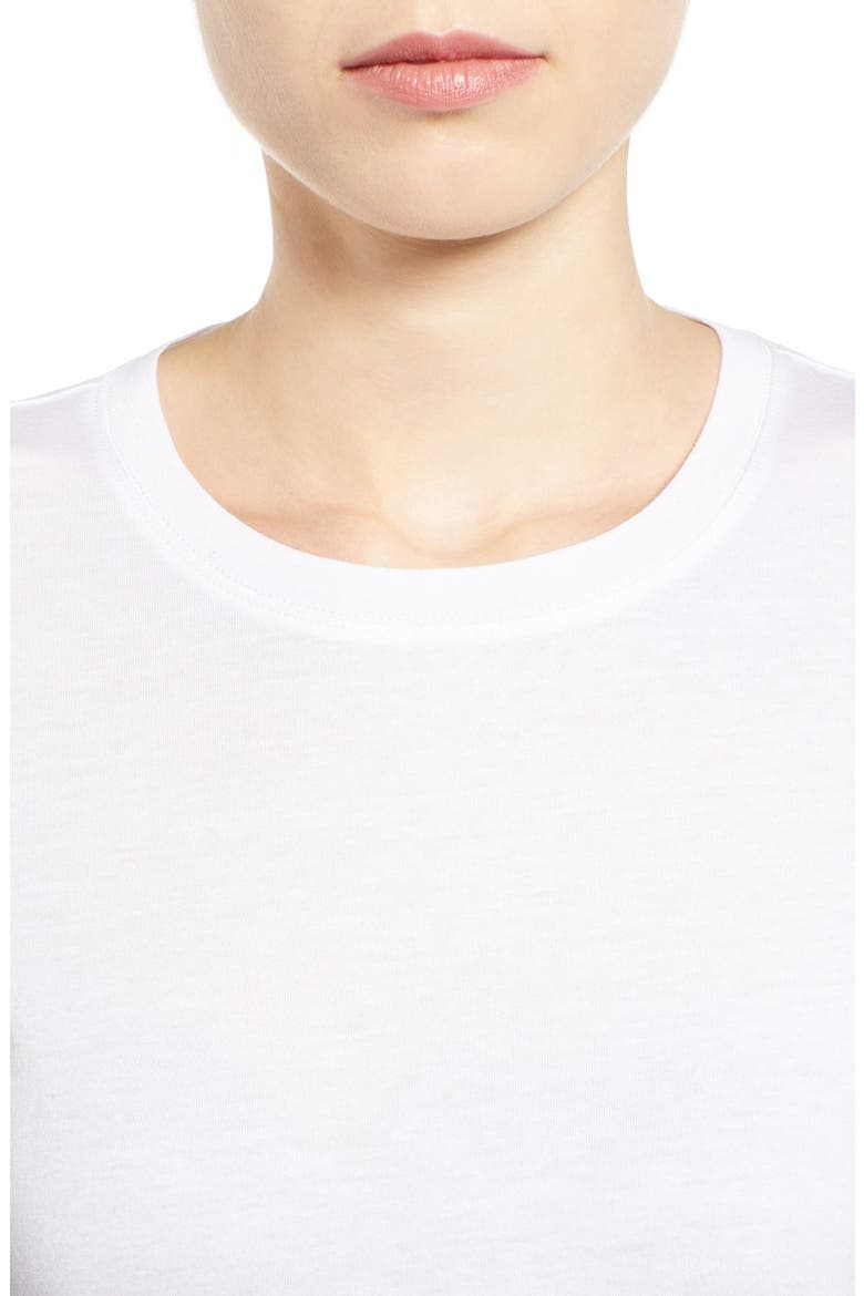 Short Sleeve Crewneck Tee, Alternate, color, WHITE