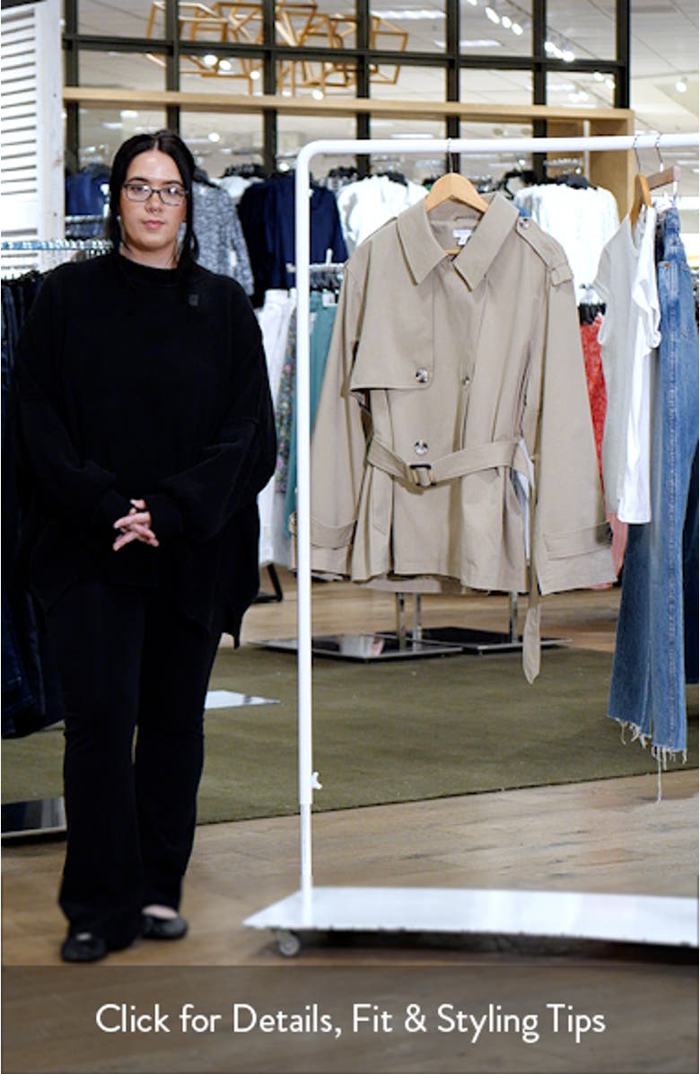 Short Cotton Trench Coat, sales video thumbnail