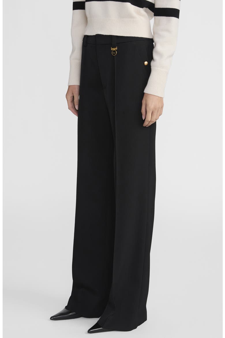 Ritz High Waist Wide Leg Pants, Alternate, color, BLACK