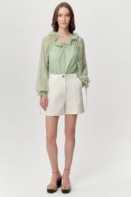 Exquise Jeremiah Zip Front Pocketed Denim Shorts