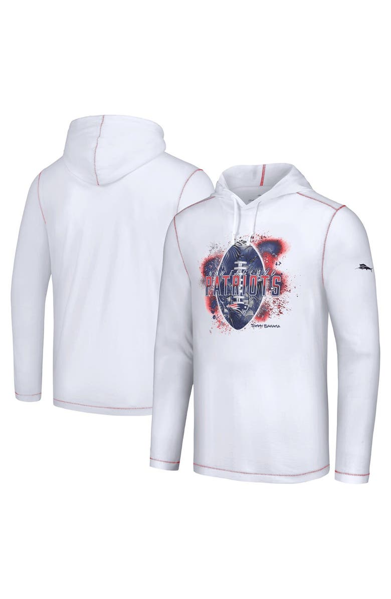 Tommy Bahama Men's Tommy Bahama White Dallas Cowboys Graffiti Touchdown Pullover Hoodie, Main, color, White