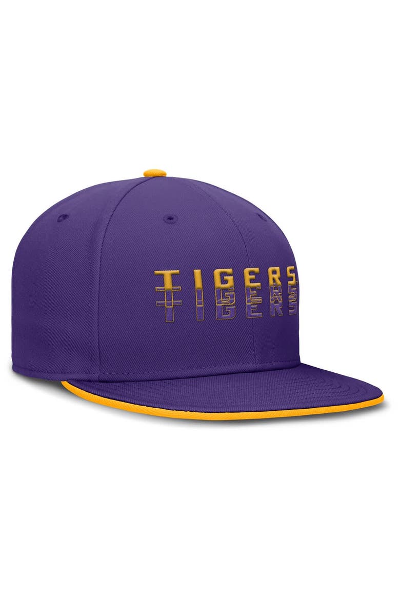 Men's Nike  Purple LSU Tigers True Primetime Performance Fitted Hat, Alternate, color, Purple