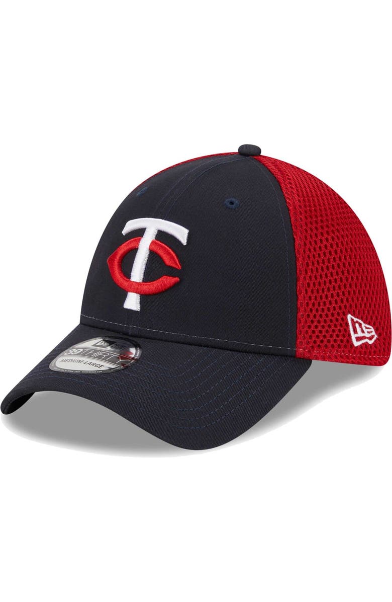 New Era Men's New Era Navy Minnesota Twins Team Neo 39THIRTY Flex Hat, Main, color, Navy