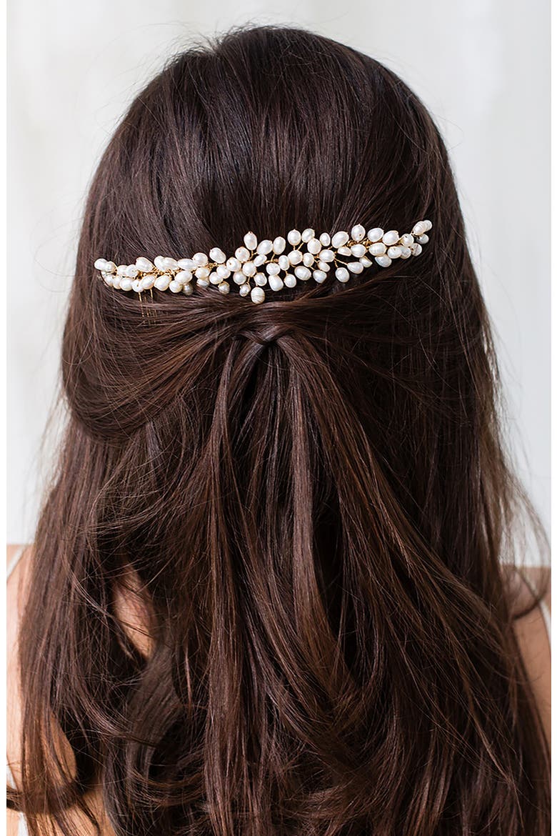 Taja Halo Hair Comb, Alternate, color, GOLD