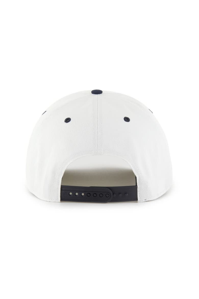 Men's '47 White/Black Baltimore Ravens Roscoe Two-Toned Hitch Adjustable Hat, Alternate, color, White