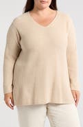 Eileen Fisher V-Neck Organic Cotton Chenille Sweater
