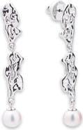 Classicharms Nyla Molten Freshwater Pearl Drop Earring