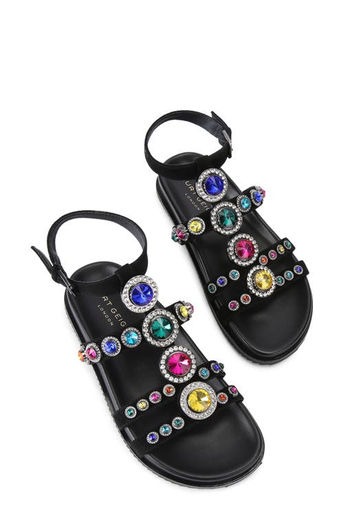 Shop Kurt Geiger London Octavia Gladiator Sandal In Charcoal