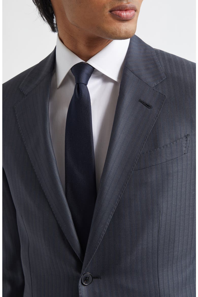15Milmil15 Faint Stripe Wool Suit, Alternate, color, DARK GREY