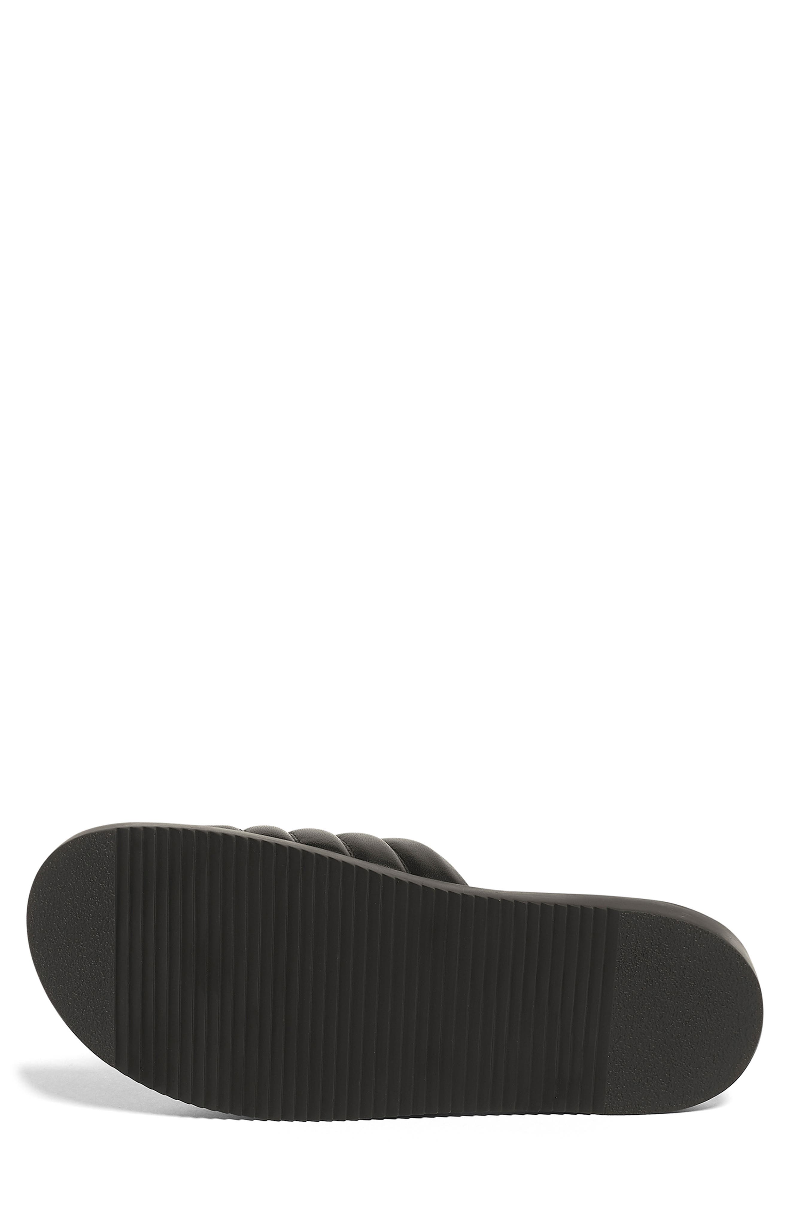 Anthony Veer Key West Leather Slide Sandal, Alternate, color, Black