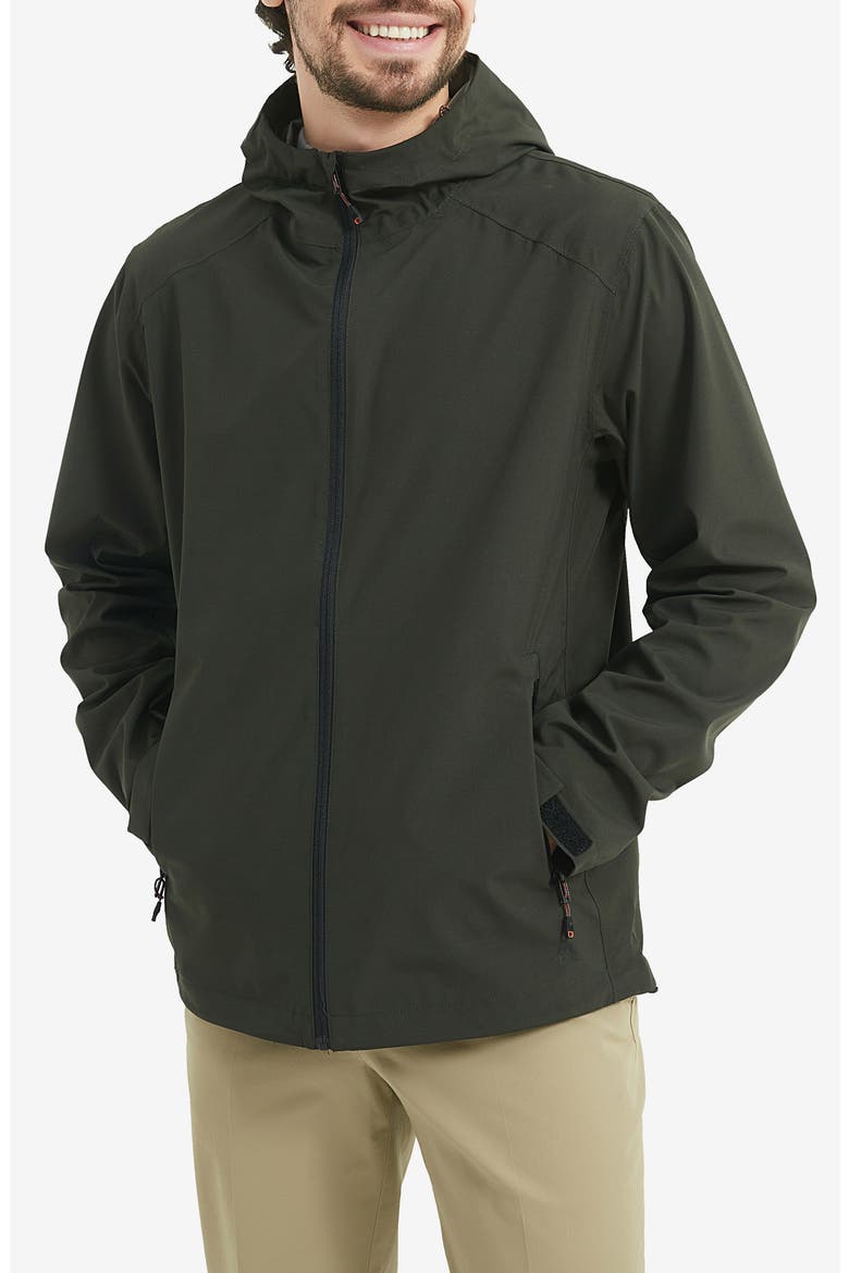 Seam Sealed 2.0 Waterproof Hooded Jacket, Main, color, LODEN