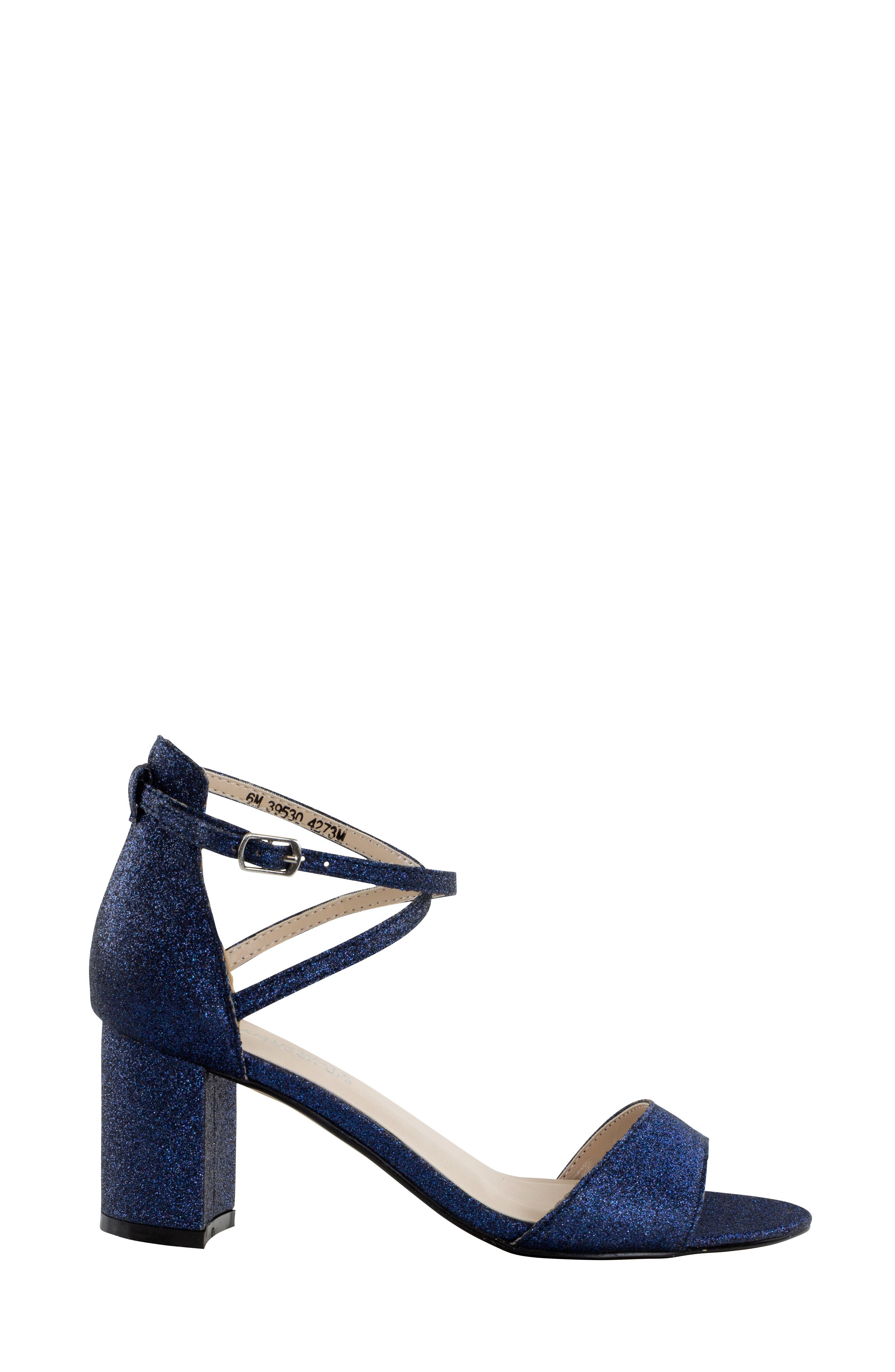 Jackie Block Heel Sandal, Alternate, color, NAVY