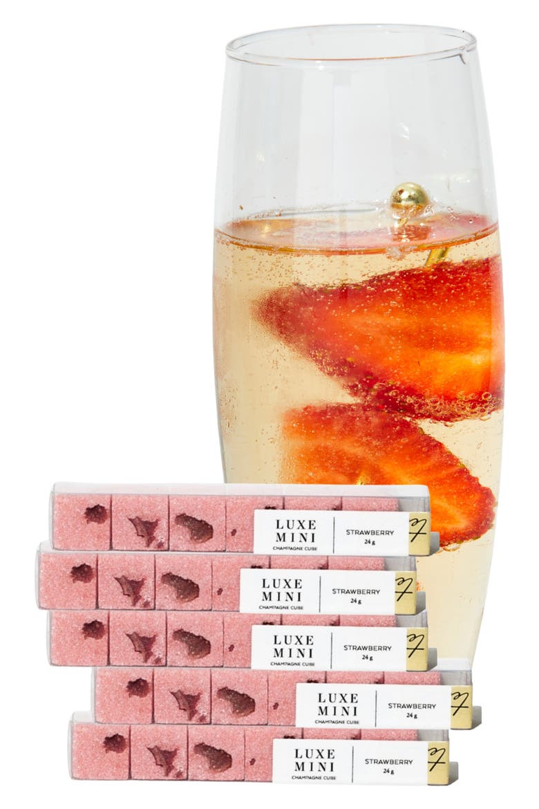 Holiday Stocking Stuffer Strawberry Mixology Cubes Gift Set, Main, color, MULTI