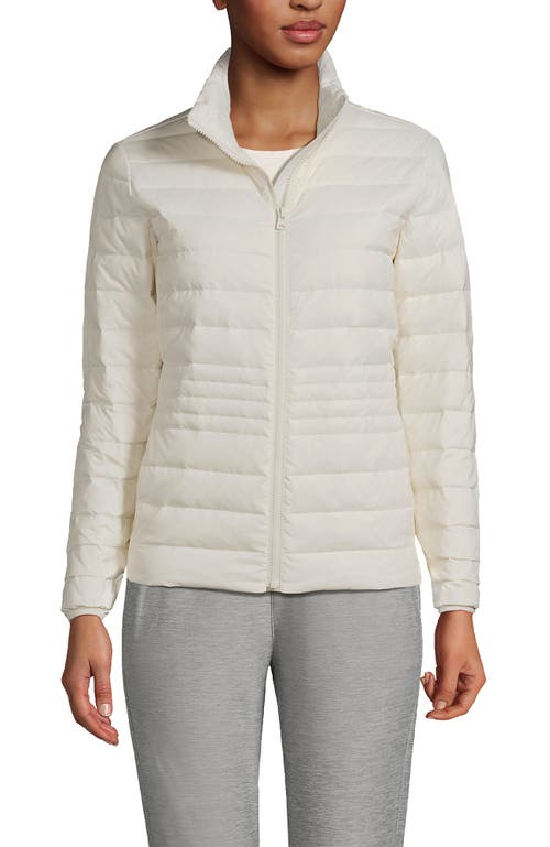 Lands' End Wanderweight Ultralight Packable Down Jacket In White