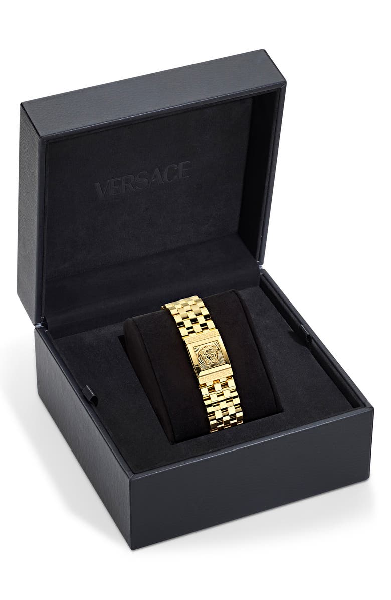 Versace Reveal Bracelet Watch, 18mm x 25mm, Alternate, color, Ip Yellow Gold