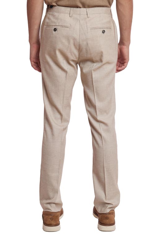 Paisley & Gray Downing Slim Flat Front Linen Blend Dress Pants