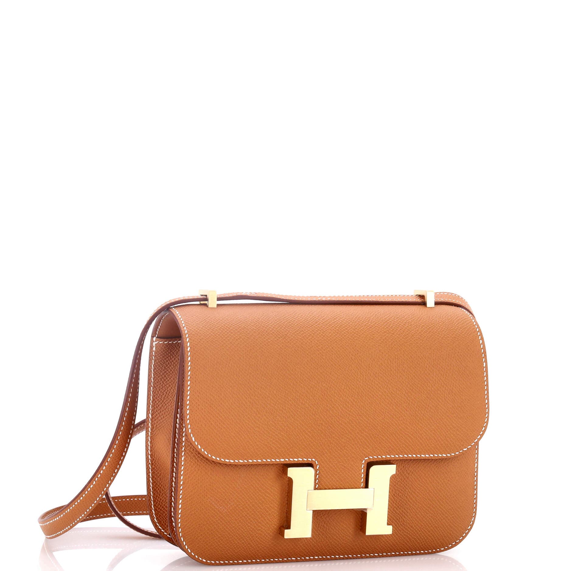 Pre-Owned Hermes Constance NM Bag Epsom 18, Alternate, color, Gold