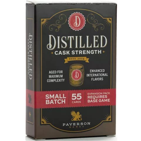 Distilled Cask Strength 55 Card Mini Expansion, Ages 14+