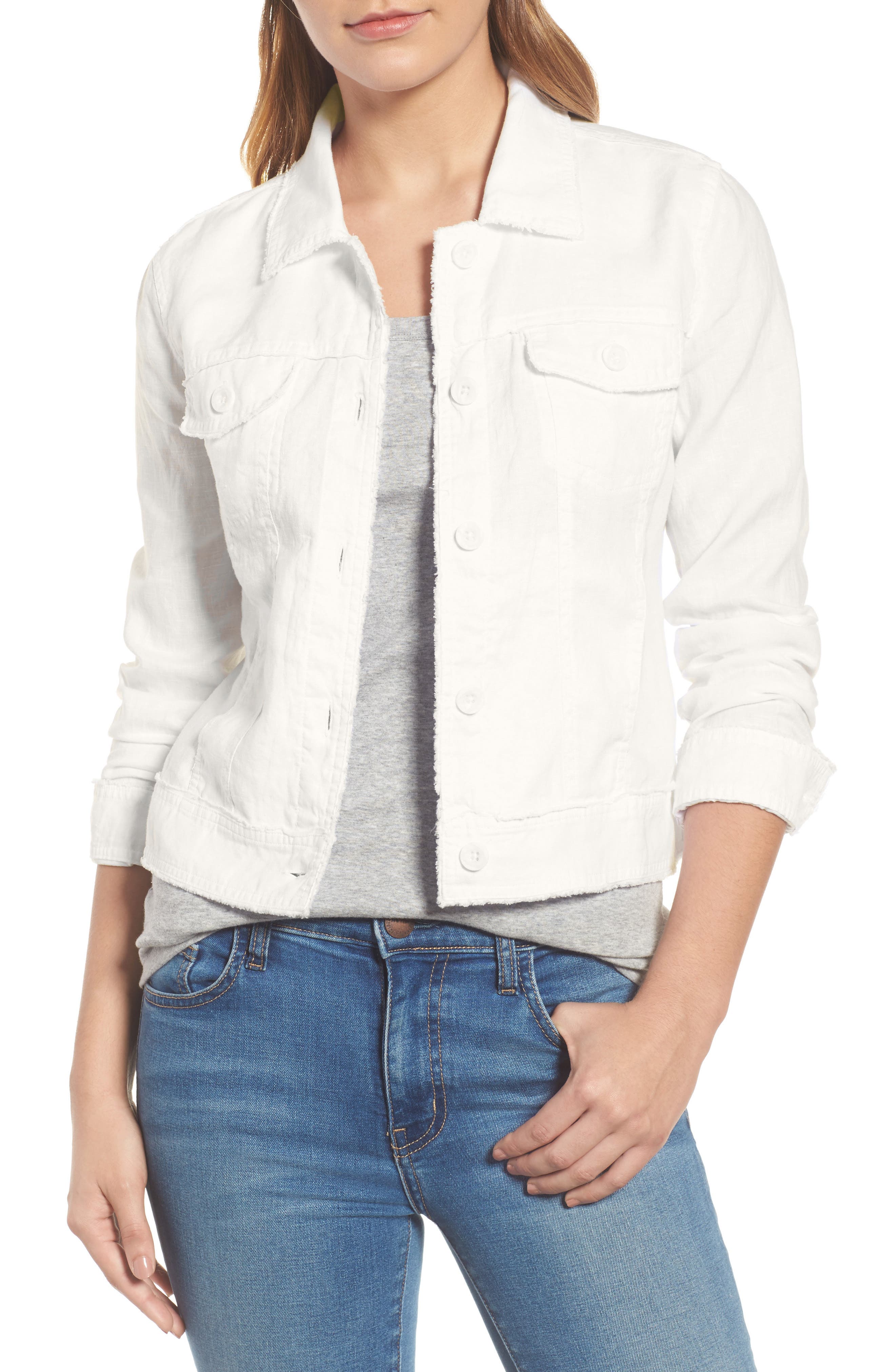Two Palms Linen Raw Edge Jacket - image 3