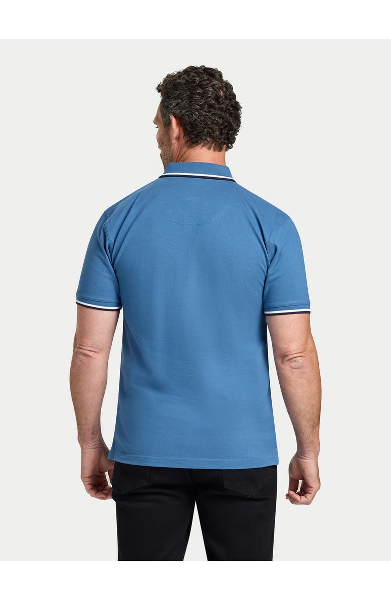 Raging Bull Short Sleeve Embroidery Pique Polo, Alternate, color, Denim Blue