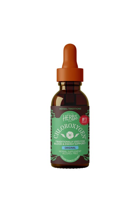 ChlorOxygen Chlorophyll Concentrate - Highly-Concentrated Energy Support - Aids Healthy Blood Circulation - Natural Vitality Support - Alcohol-Free - 1 fl oz