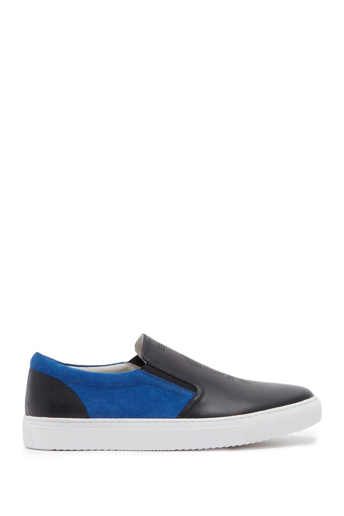 French Connection Marcel Leather Colorblock Slip-On Sneaker, Alternate, color, 