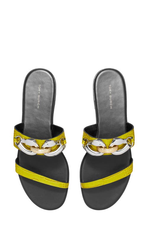 Tory Burch Jessa Two Band Slide Sandal In Yellow