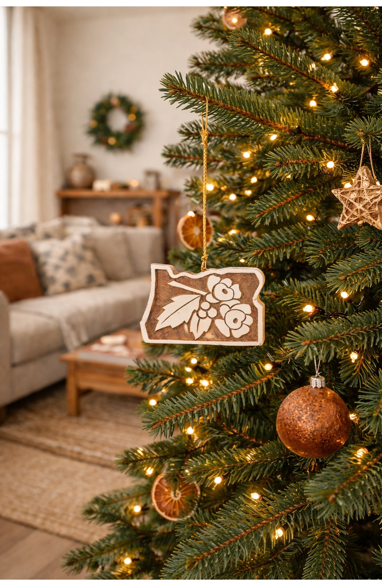 Matr Boomie Oregon State Grape Ornament, Alternate, color, Natural