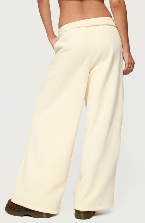 Edikted Kori Oversize Baggy Sweatpants In Yellow