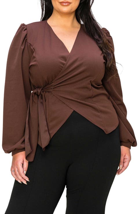 Yelena Wrap Top (Plus)