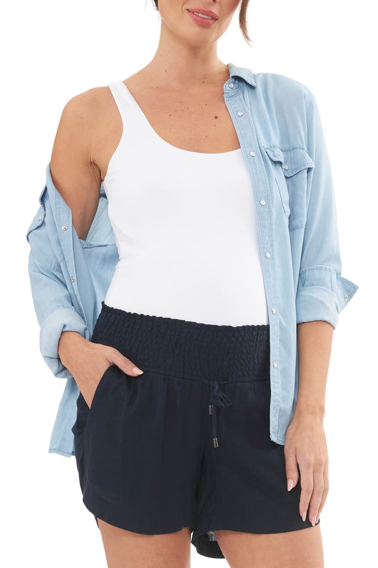 Luxe Knit Tank Top, Alternate, color, WHITE