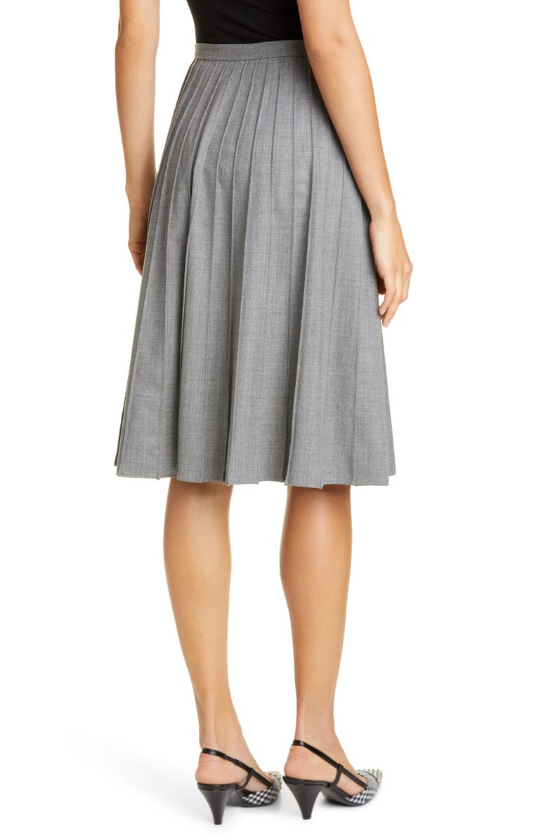 Michael Kors Collection Pleated A-Line Skirt, Alternate, color,