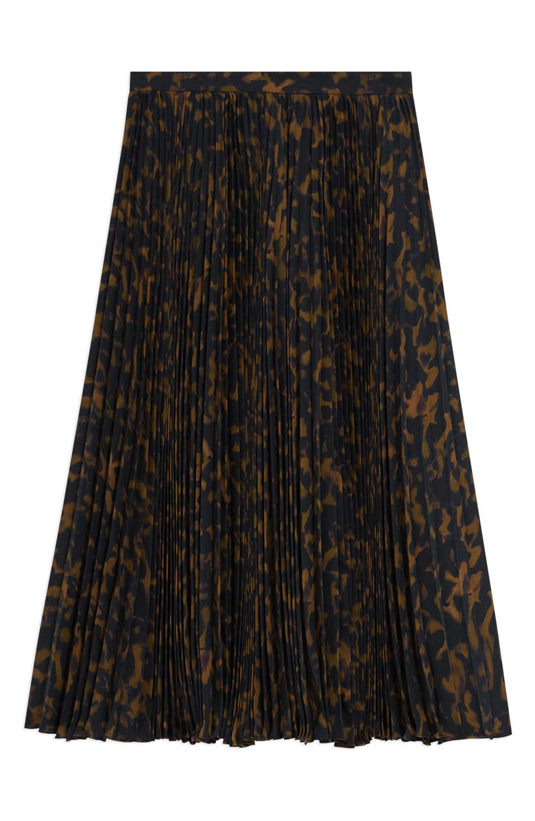 Theory Sunburst Pleated Midi Skirt, Alternate, color, 