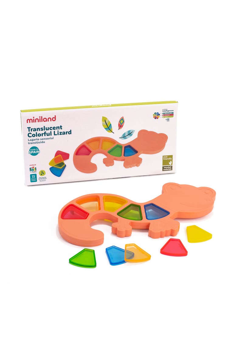 Miniland Feel To Learn Translucent Colorful Lizard, Main, color, Multi