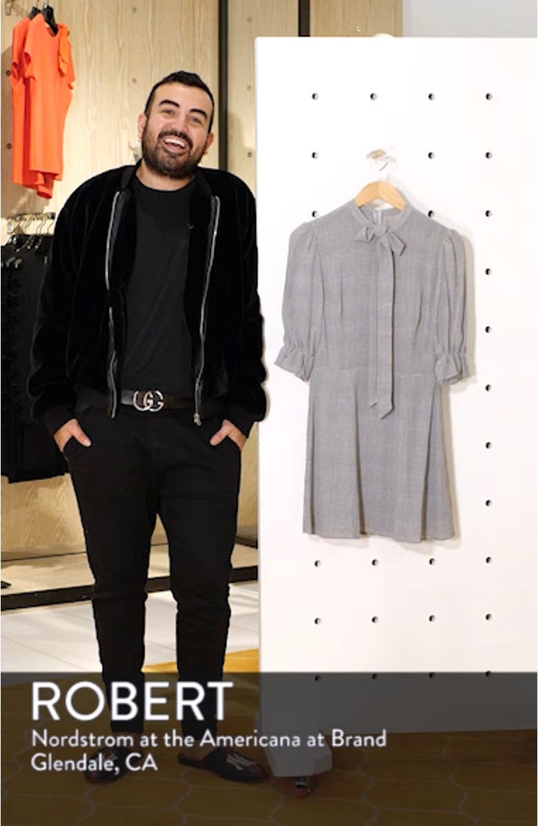 Cassie Tie Neck Minidress, sales video thumbnail