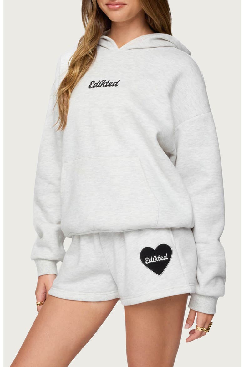 Big Love Embroidered Hoodie, Alternate, color, GRAY-MELANGE
