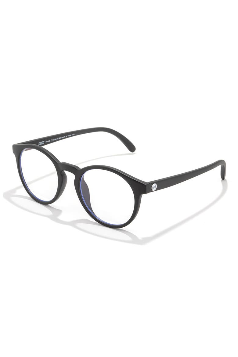 51mm Dipsea Blue Light Blocking Glasses, Alternate, color, BLACK/ CLEAR