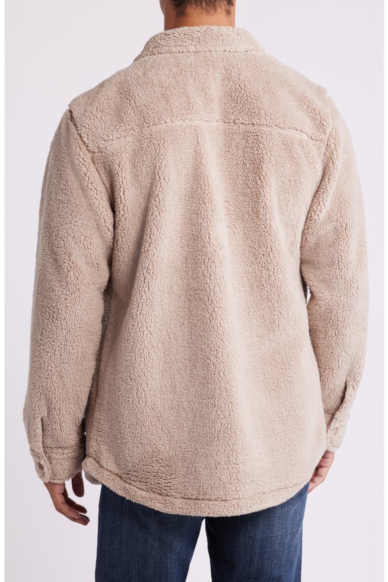 Tasman Snap Fleece Shacket, Alternate, color, PUTTY